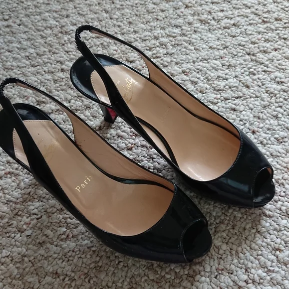 Christian Louboutin Shoes Christian Louboutin Patent Fifi Peep